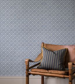 Laura Wallpaper by Langelid Von Bromssen Faded Denim