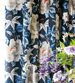 Lavina Fabric by Romo Blue Haze