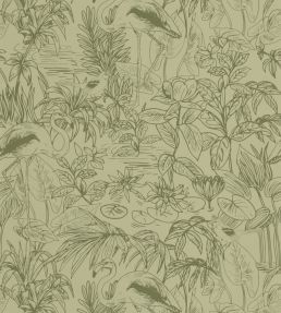 Le Cap Wallpaper by Caselio Vert Kaki