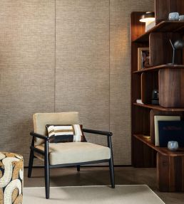 Le Raphia Tisse Wallpaper by Arte Deep Teal
