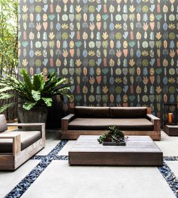 Leaf Boogie Wallpaper by Ohpopsi Linen