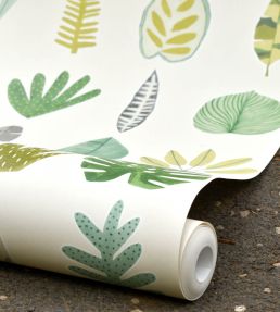 Leaf Boogie Wallpaper by Ohpopsi Duckegg Twist
