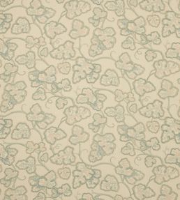 Leaf Damask Fabric by Colefax and Fowler Aqua