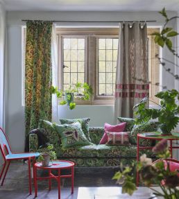 Leaf Glaze Fabric by Designers Guild Emerald