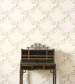 Leaf Trellis Wallpaper by Colefax and Fowler Forest