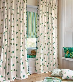 Leap Frog Fabric by Villa Nova Green