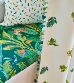 Leap Frog Fabric by Villa Nova Green
