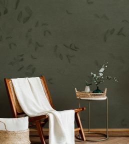 Leaves Reflection Mural by Coordonne Green