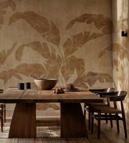 Leaves Shadow Mural by Coordonne Camel