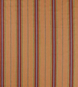Lechlade Stripe Fabric by Morris & Co Mulberry/Apricot