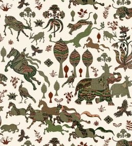 Legends Wallpaper by Scalamandre Olive Adobe