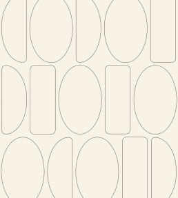Legerete Wallpaper by Casadeco Beige / Noir Fusain