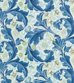Leicester Fabric by Morris & Co Paradise Blue