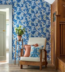 Leicester Wallpaper by Morris & Co Sour Green/Plum
