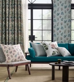 Leiden Fabric by Clarke & Clarke Blush/Sage