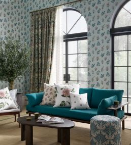 Leiden Wallpaper by Clarke & Clarke Blush/Ochre