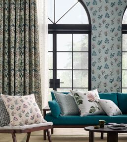 Leiden Wallpaper by Clarke & Clarke Blush/Ochre