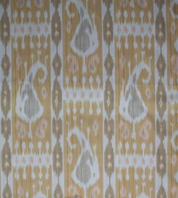 Leila Ikat Fabric by Titley and Marr Amber & Sahara