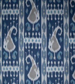 Leila Ikat Fabric by Titley and Marr Indigo & Azure