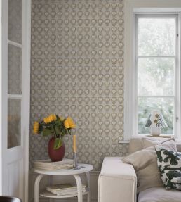 Lejon Wallpaper by Borastapeter Natural