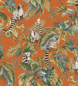 Lemuri Wallpaper by Jannelli&Volpi Orange