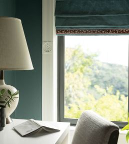 Lennox Velvet Border Trimming by Samuel & Sons Emerald