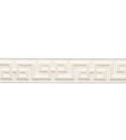 Lennox Velvet Border Trimming by Samuel & Sons Ivory