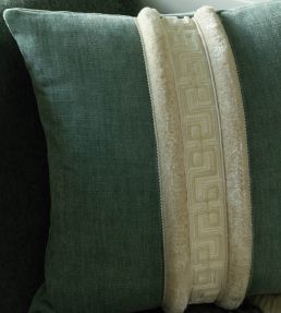 Lennox Velvet Border Trimming by Samuel & Sons Ivory