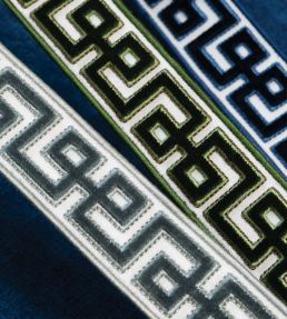 Lennox Velvet Border Trimming by Samuel & Sons Emerald