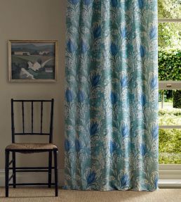 Lent Lily Fabric by Morris & Co Cornflower Blue