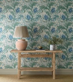 Lent Lily Wallpaper by Morris & Co Cornflower Blue