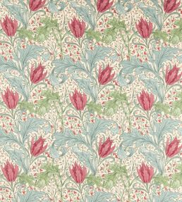 Lent Lily Fabric by Morris & Co Plum/Bayleaf