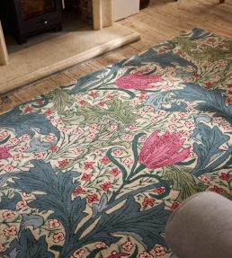 Morris & Co Lent Lily rug Bayleaf 130901140200 Bayleaf