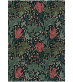 Morris & Co Lent Lily rug Indigo Madder 130908140200 Indigo Madder