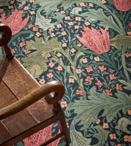 Morris & Co Lent Lily rug Indigo Madder 130908140200 Indigo Madder