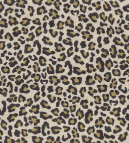 Leo Fabric by Casamance Naturel noir