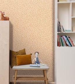 Leonne Wallpaper by Caselio Vieux rose or