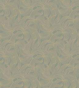 Leontine Wallpaper by Casamance Gris bleu/dore