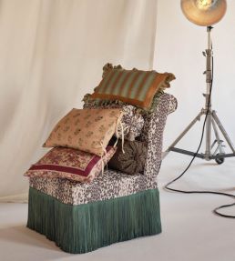 Ziggy Fabric by Parker & Jules Terracotta Aqua