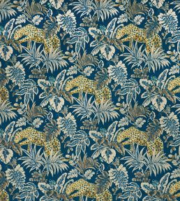 Leopard Fabric by Prestigious Textiles Indigo