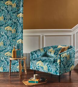 Leopard Fabric by Prestigious Textiles Indigo