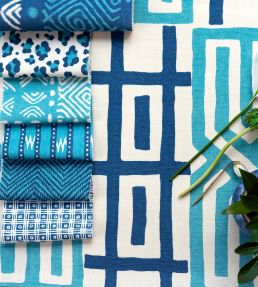 Leopard Spot Fabric by Titley and Marr Paprika & Rose