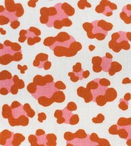 Leopard Spot Fabric by Titley and Marr Paprika & Rose