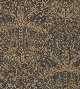 Leopardo Wallpaper by Clarke & Clarke Antique/Noir