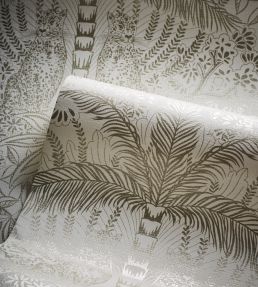 Leopardo Wallpaper by Clarke & Clarke Gold/Ivory