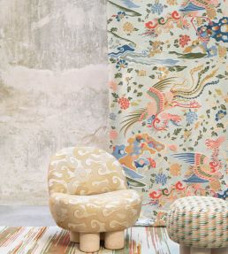 Les Reveries Fabric by Lelievre Celadon