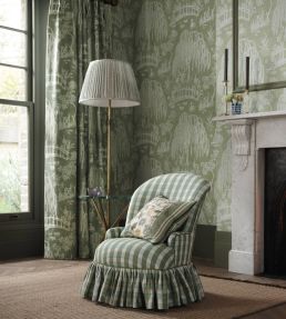 Les Saules Fabric by Nina Campbell Blue