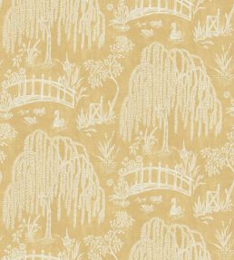 Les Saules Wallpaper by Nina Campbell Yellow
