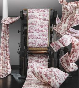 Les Travaux De La Manufacture Fabric by Casal Rouge