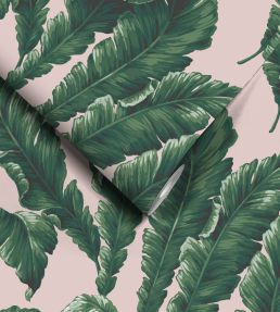 Lets Go Bananas Wallpaper by Woodchip & Magnolia Green/Blush